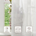 TWOPAGES Beige Pinch Pleated Voile Sheer Window Curtain, 36Wx96L, 1 Panel