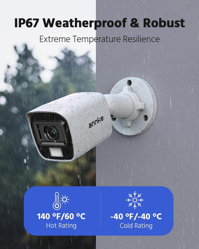 ANNKE 8CH 3K Lite 2MP Wired Security Camera System, No Hard Drive Disk