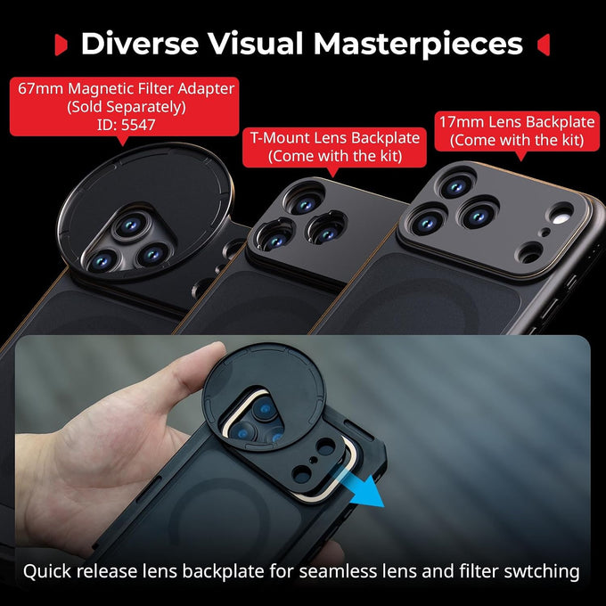 SMALLRIG Mobile Video Cage for iPhone 17 Pro (Flagship)- 5542