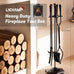 Lichamp Fireplace Tools Set, Modern Handle