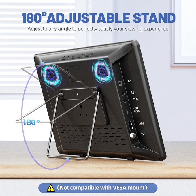 14 inch Portable TV with Upgraded Antenna, LCD Monitor 1080P