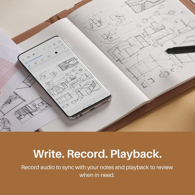 HUION Note Digital Notebook with Real-Time & Offline Sync, Battery-Free Pen