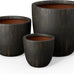 Kante Modern Home Minimalist 14" Dia Blue Gray Concrete Bowl Planter