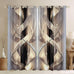 jejeloiu Pink Darkening Drapes (2 Panels, 52 x 96 Inch) Ombre Black Curtains for Bedroom Living Room for Kids Decor Gradient Style Blackout Curtains Abstract Window Treatments