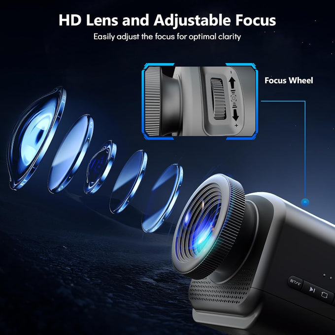 Rossetta 3D Projector with 60 Scenes, Galaxy Star Projector for Room Decor