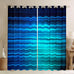 Feelyou Red and Black Darkening Drapes Abstract Ombre Blackout Curtains Boys Stripes Window Curtains Kids Toddler Red and Black Striped Window Treatments (2 Panels, 52 x 84 Inch)