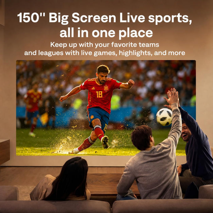 Aurzen Roku TV D1R Cube Smart Outdoor Projector with WiFi and Bluetooth
