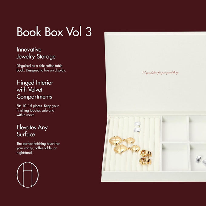 Heaven Mayhem Book Box Vol. 3, Book-Inspired Jewelry Organizer, White