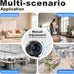 2K Clock Indoor Camera, 2.4G/5G WiFi Cameras for Home Security with Temperature & Humidity Display, 2-Way Audio, AI Motion Detection, Color Night Vision, Baby Monitor & Pet Camera (Gray)