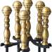 Lichamp Fireplace Tools Set, Retro Gold Handle