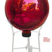 Alpine Corporation 10" Diameter Indoor Outdoor Glass Gazing Globe Yard Decor, Red