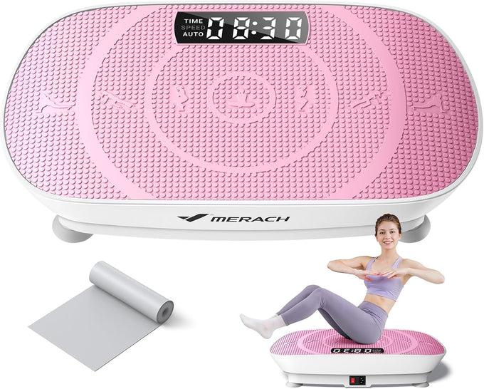 MERACH CV30 Pro Curved Vibration Plate Exercise Machine, Powerful & Quiet