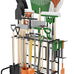 Garden Tool Organizer, Garage Tool Organizer & Garage Organization, Heavy Duty Steel Tool Storage Rack Holds 35 Rakes, Brooms Tools, Broom Holder and Mop Holder, Shed Organizer for Home Organization