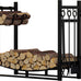 Fire Beauty Fireplace Log Rack 34 Inch Wood Storage Holder with 4 Tools