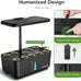 Ahopegarden Indoor Garden Hydroponics Growing System: 10 Pods Kit with LED