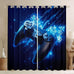 Erosebridal Ombre Blackout Curtains Tie Dye Gradient Darkening Curtains Girl Batik Pink Purple Blue Window Treatments Rainbow Iridescent Window Drapes 52"x84",2 Panels