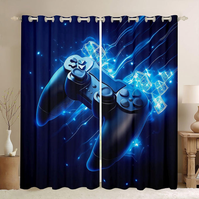 Erosebridal Ombre Blackout Curtains Tie Dye Gradient Darkening Curtains Girl Batik Pink Purple Blue Window Treatments Rainbow Iridescent Window Drapes 52"x84",2 Panels