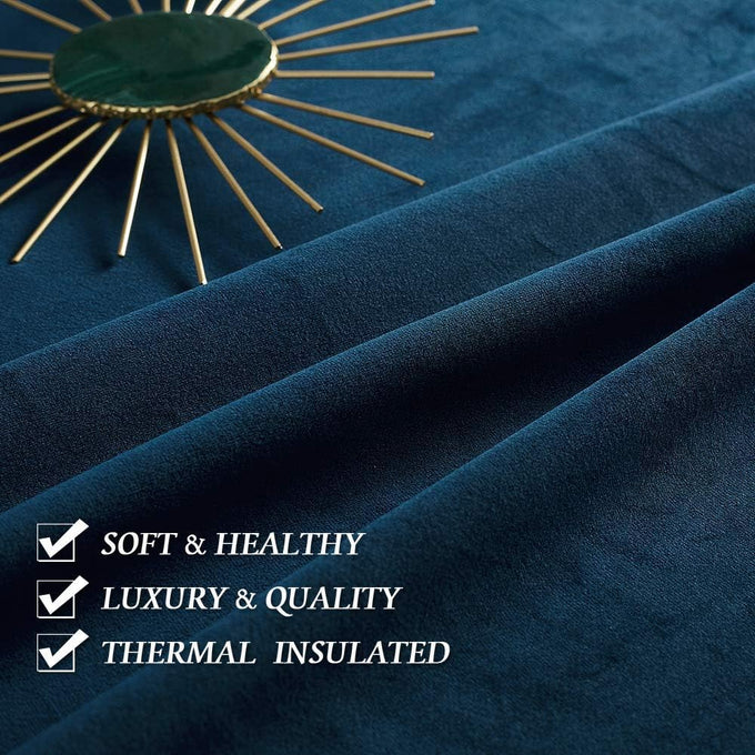 RYB HOME Extra Long Velvet Curtains 102 inches for Sliding Patio Glass Door