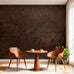 Bumoo Brown Peel and Stick Limewash Wallpaper 16'' x 590'' Coffee Concrete Self-Adhesive Cholocate Contact Paper Modern Texture Moody Leather Waterproof Matte Mural for Living Room Garage Kitchen