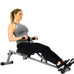 Sunny Health & Fitness Compact Hydraulic Rower with 12-Level Resistance