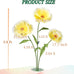Giant Flowers for Decoration with Stand 5.9Ft Large Paper Artificial Flower