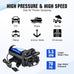 ECO-WORTHY 110V AC Fresh Transfer Diaphragm Water Pump On Demand 5.5GPM 70PSI High Pressure Water Booster Pump 110 Volt with Pressure Switch for Irrigation Garden Hose Sprinkler Home RV