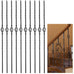 10 Pcs Wrought Iron Balusters, Single Knuckle Balusters