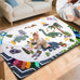 TINYHARBO Premium Foam Baby Play Mat 71x59, 4 Developmental Zones Play Mat with Removable & Machine Washable Cover, Extra Thick Padding Playpen Mat, Easy to Clean for Infants, Toddlers & Babies