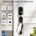 Veise VE017-H 8-in-1 Fingerprint Smart Front Door Lock Set, Matte Black