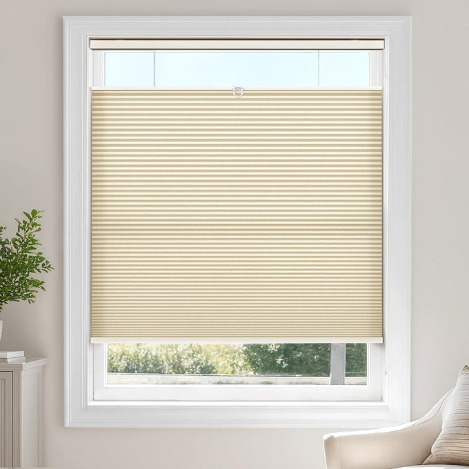 LazBlinds TDBU Cellular Shades, Light Filtering-White, 36" W x 64" H