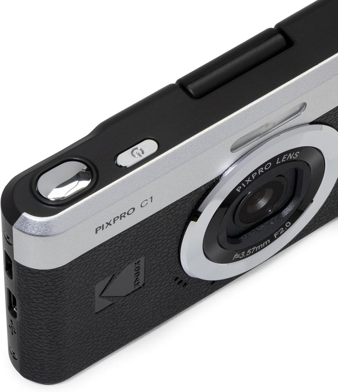 KODAK PIXPRO C1 13MP Compact Digital Camera, 26mm Fixed Lens, Black