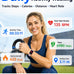 MorePro Fitness Tracker Watch with 24/7 Heart Rate/Blood Pressure Monitor