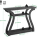 Wood Console Table, 3-Tier Accent Sofa Table (Black)