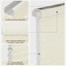 HESTIA No Drill Light Filtering Cellular Shades, Ivory, 38.5" W x 64" H