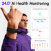 Screenless Fitness Tracker Smart Band, Sleep, HRV, Heart Rate, SpO2