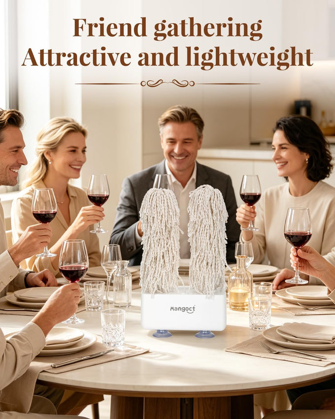 Wine Glass Polisher Machine for Home,600 RPM Dries Quick Clean