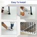 Sidasu 16-Pack Wrought Iron Stair Balusters, 44" Basket Twist Design