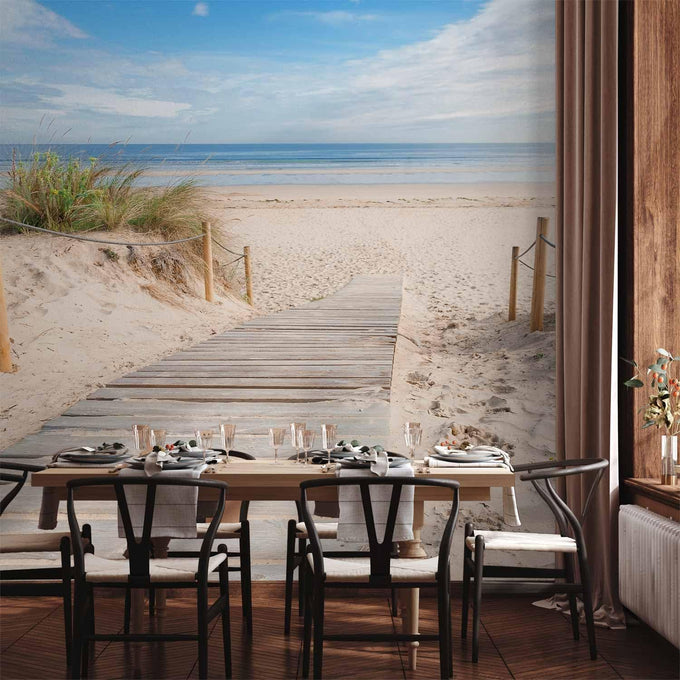artgeist - Peel and Stick Wallpaper, Decor for Bedroom Beach Sea 154x110 in