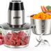 Ganiza Food Processors with 2 Bowls, 450W Meat Grinder Vegetable Chopper