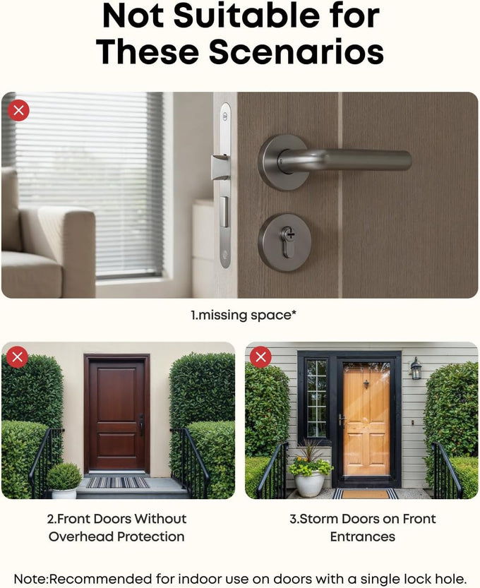 eufy Security Smart Lock FamiLock C32 4-Pack, Fingerprint Lock with Handle