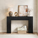 Epecoya 43-Inch Wood Console Table for Entryway, Light Oak Brown