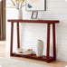 Kings Brand Furniture Emma Narrow Console Table, 44-Inch Wood Entryway Table for Hallway, Living Room, Behind Sofa, Modern Accent Sofa Table for Foyer, Space Saving Design (Caviar, 44 inches)
