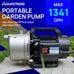 Aquastrong 115V Shallow Well Garden Pump, Stainless Steel, 1320 GPH, Water Transfer Draining Irrigation Sprinkler Pump, for Lawn,Garden,1.6 HP Portable