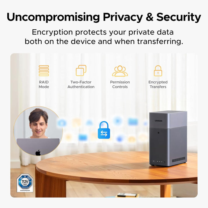 UGREEN NAS DH2300 2-Bay for Beginners & Personal Users, Phone Backup
