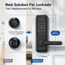 Nyboer Smart Keypad Door Lock with Handle for Front Door