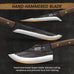 HOSHANHO Butcher Knife Set, Sharp Kitchen Knife Set & Roll Bag Gift for Men