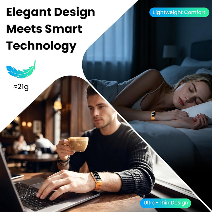 Fitness Tracker with Heart Rate & Sleep Tracking