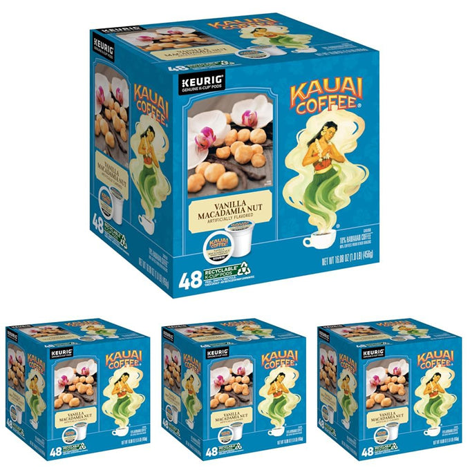 Kauai Coffee K-Cup Pods - Coconut Caramel Crunch, 48 K-Cup Pods