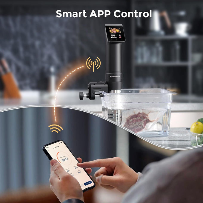 KitchenBoss WiFi Sous Vide Cooker Ultra-quiet 1100W Sous Vide G330