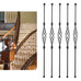 Sidasu 8-Pack 44" Iron Balusters for Staircase Interior